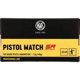 AMUNICJA RWS .22l.r. Pistol Match SR - 50 SZT.
